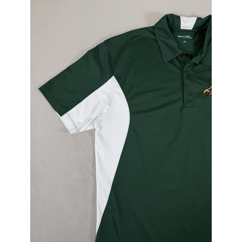 Sport-Tek Prosper Eagles Colorblock Performance Polo Green Men's L - Picture 3 of 16
